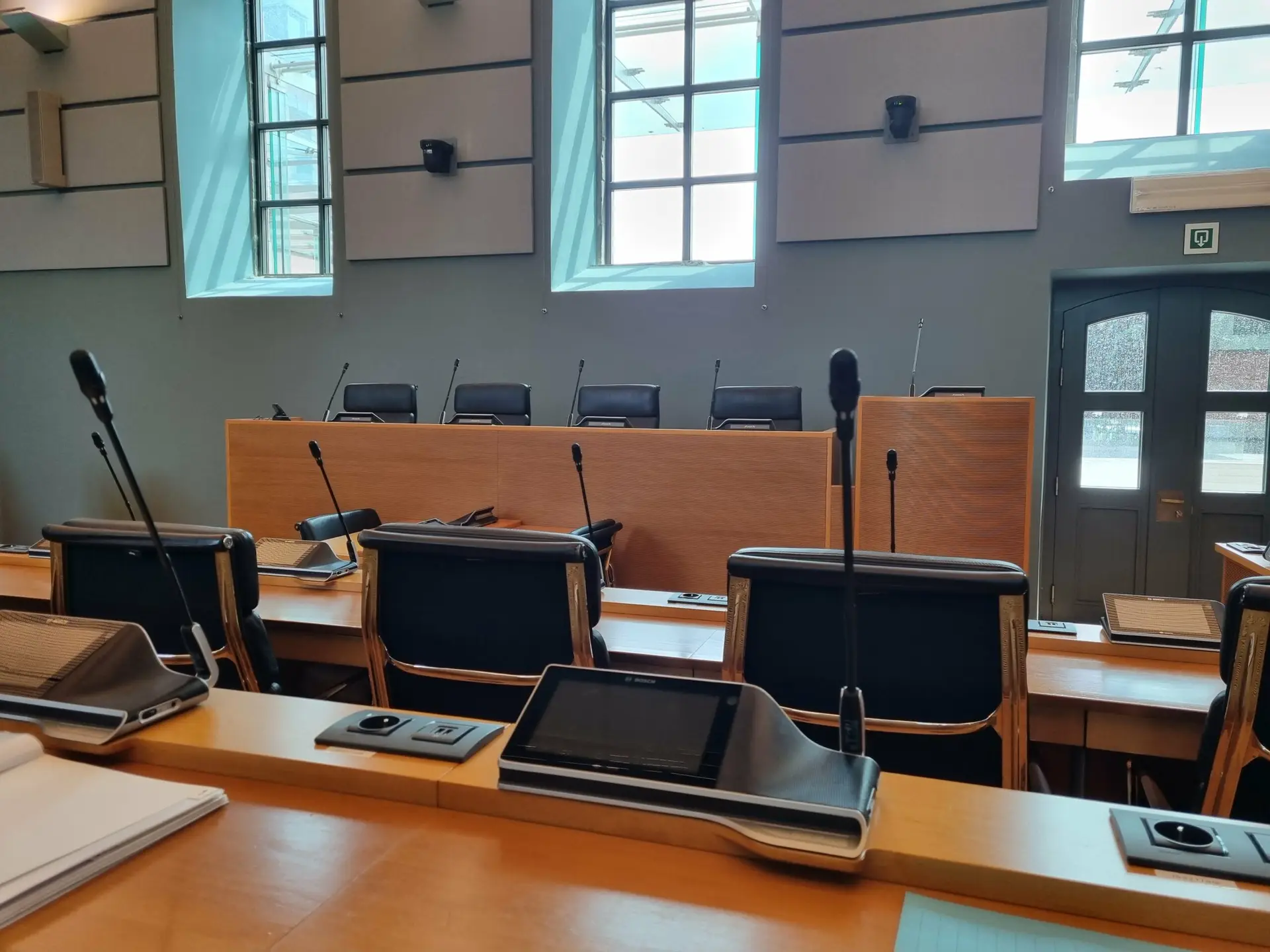 plateforme emploi formation vue d'une salle du parlement wallon